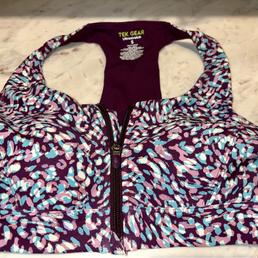 Tek Gear Purple and Blue Sports Bra
